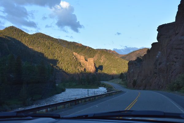 Road to Yellowstone.