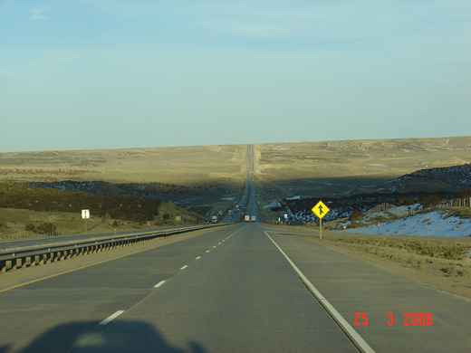 crossong wyoming on the i-80