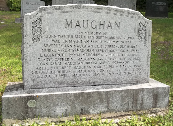 Grave of Walter Maughan