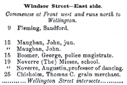 Mitchell's Directory of Toronto 1864-5
